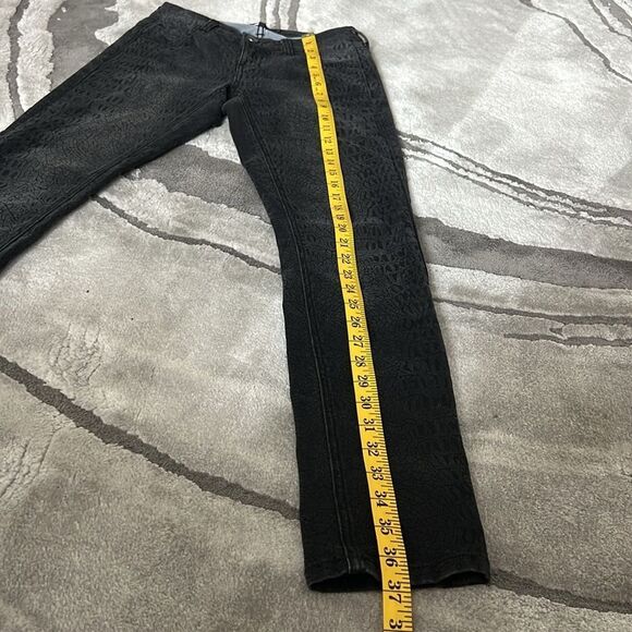 Mind Code Women’s Snake Print Black Skinny Pants - Picture 7 of 9